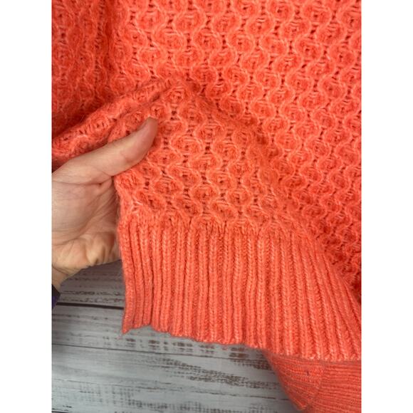 Anthropologie Bia Coral Mock Neck Tunic Sweater XS Alpaca Cozy Boho Oversized - Picture 12 of 12